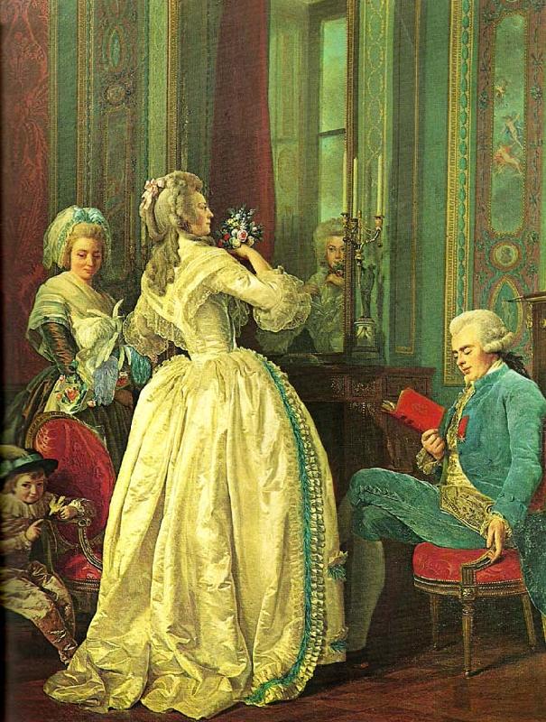 Alexandre Roslin the martineau de fleuriau family oil painting picture